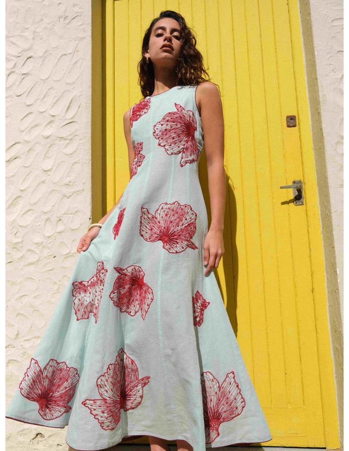 Triana – Abito lungo con ricami