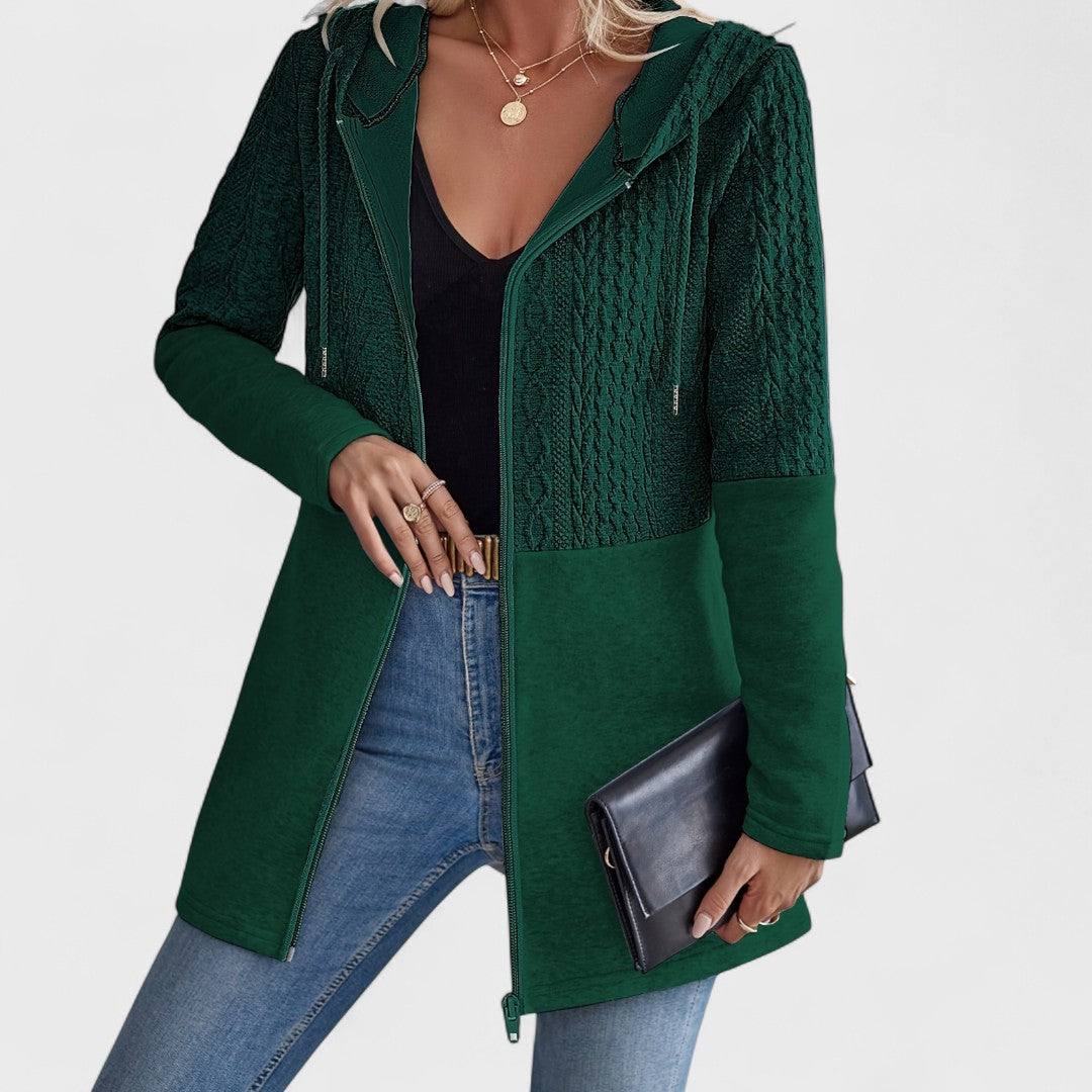 Valentino - Cardigan Grigio con Cappuccio Elegante per Donne