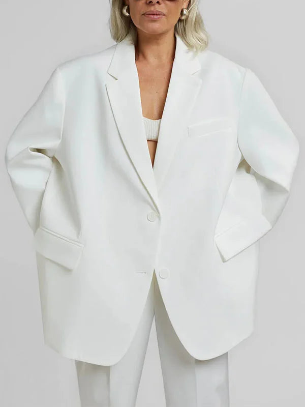 Sofia | Blazer Oversized Clean-Line Bianco