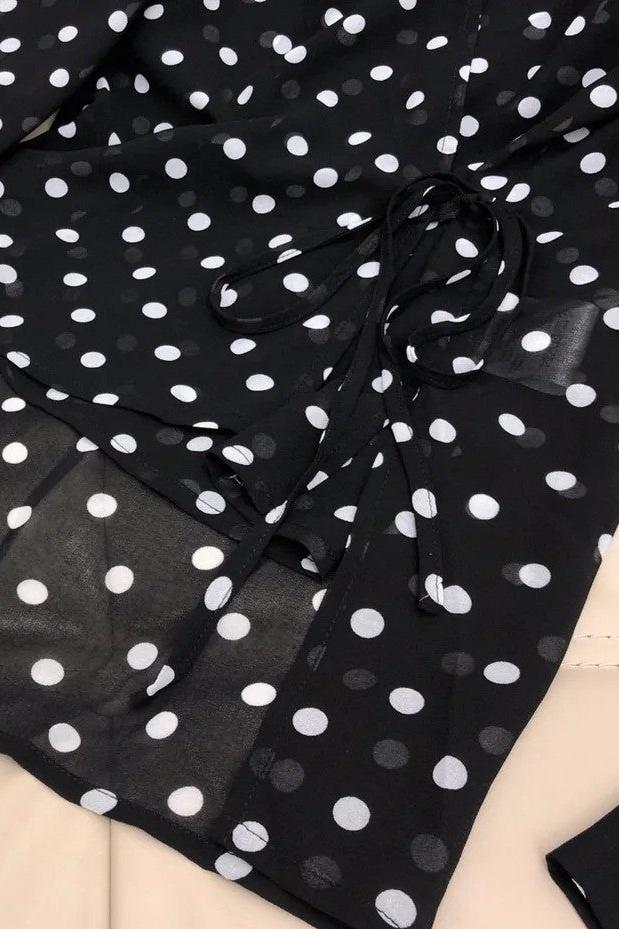 Sofia™ | Blusa Gilda a Pois con Maniche Lunghe