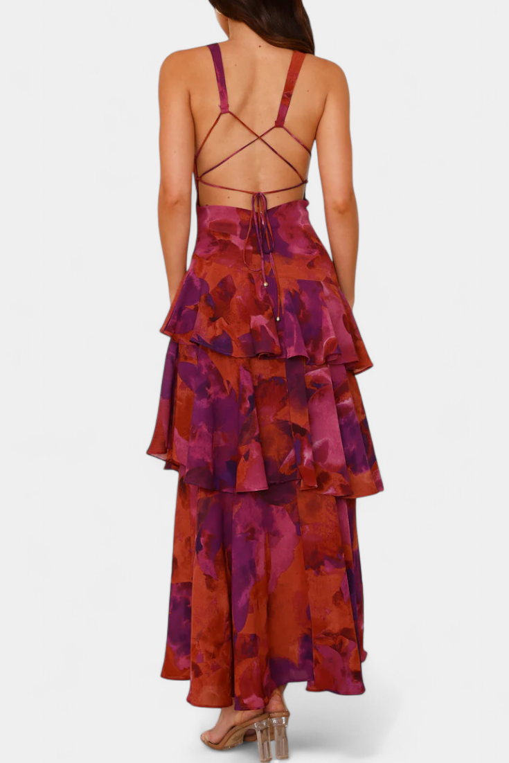 Domenica | Abito in Georgette con Scollo a V