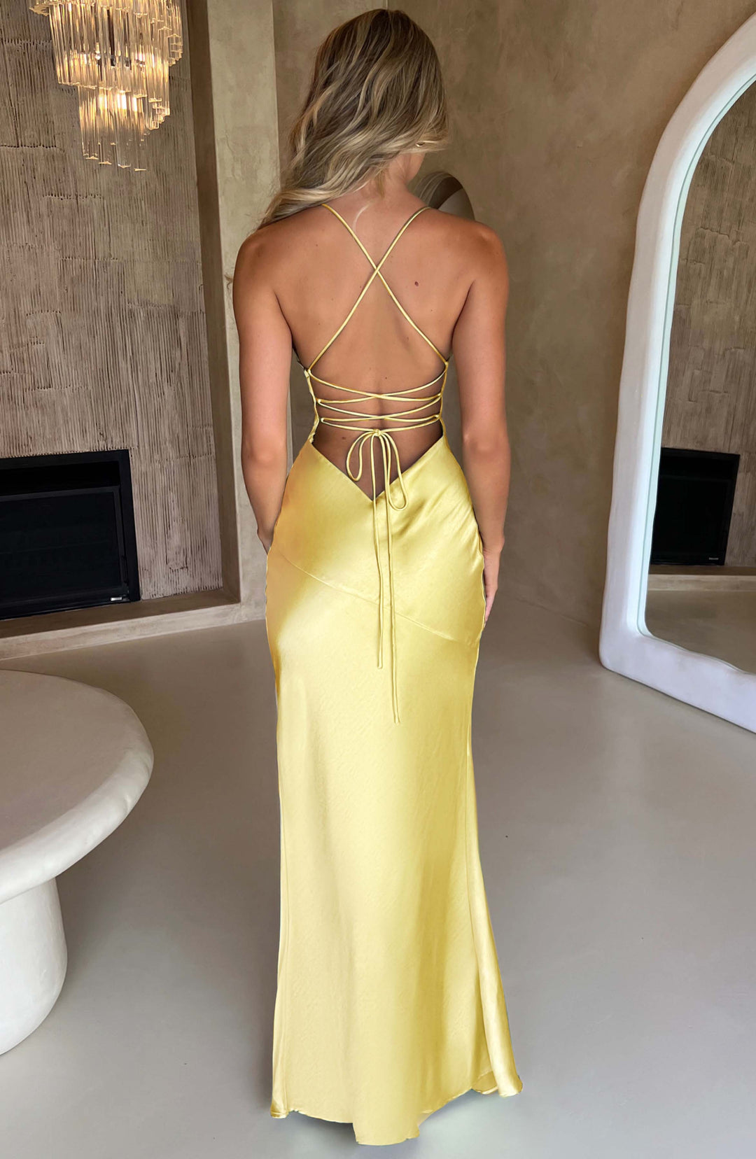 Natalie | Abito Maxi in Satin