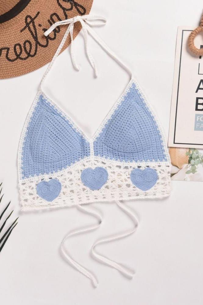 Sofia™ | Top reggiseno a cuore all'uncinetto Josie