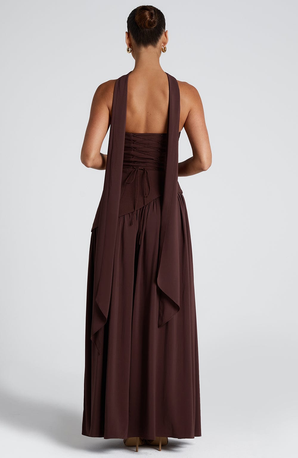 Victoria™ | Maliyah Maxi Dress Plum Brown