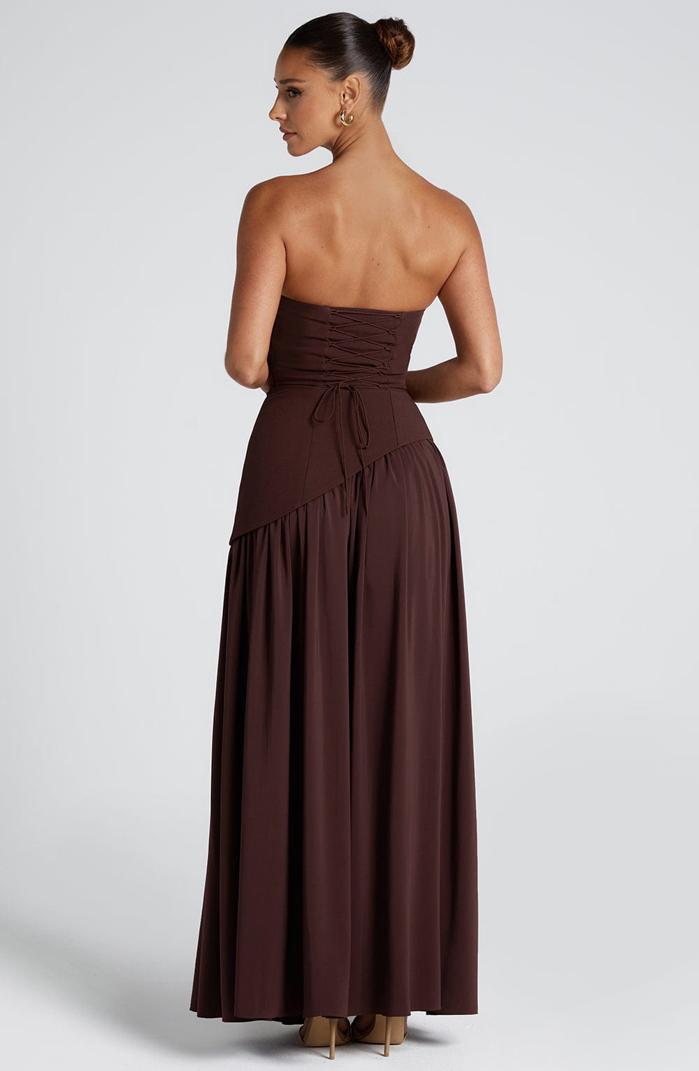 Victoria™ | Maliyah Maxi Dress Plum Brown