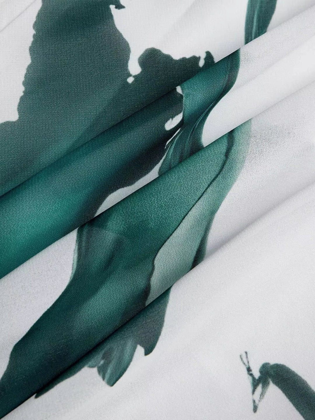 Nayla™ | Abito Lungo con Stampa Acquerello