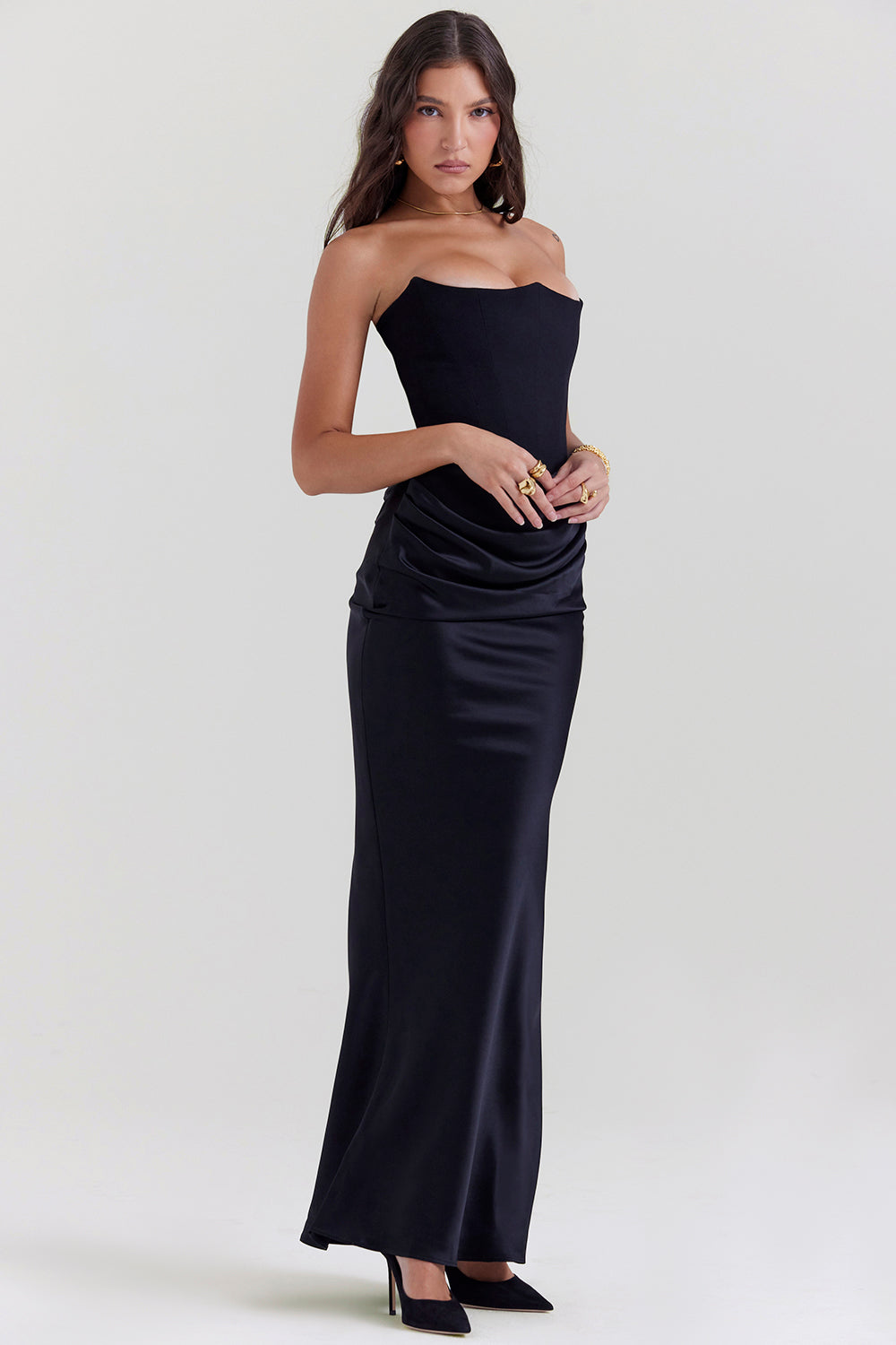 Victoria™ | Lina Elegant Corset Maxi Dress