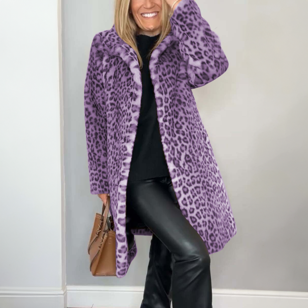 Victoria™ | Dainna Elegant Leopard Coat