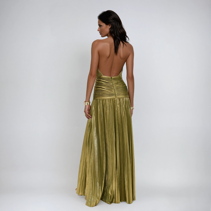 NEFIRA™ | ABITO LUNGO METALLIZZATO