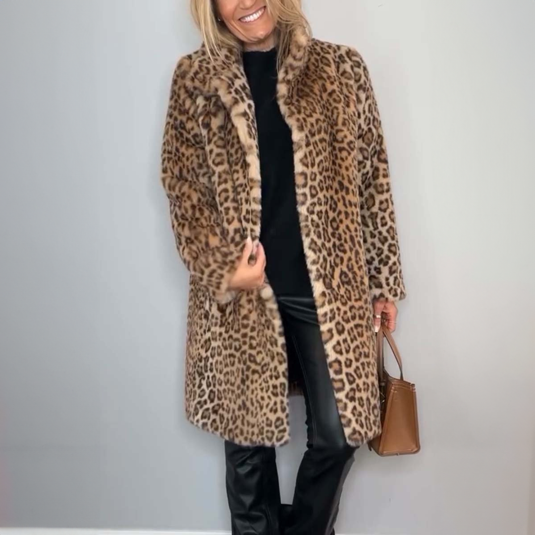 Victoria™ | Dainna Elegant Leopard Coat